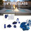 American Fire Glass 1/4 in Clear Fire Glass, 10 Lb Bag AFF-CLR-10